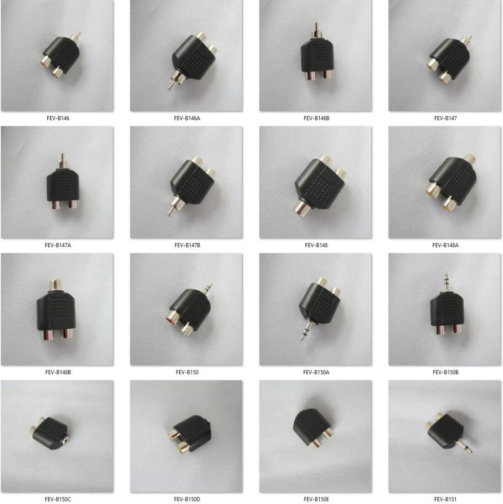 RCA Male to Female Y RCA Splitter RCA Adapter