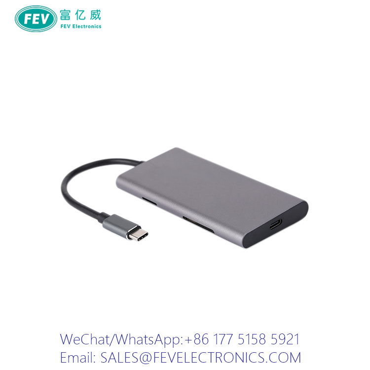 Type-C HUB 7 Ports to USB 3.0+Card Reader+C+HDMI