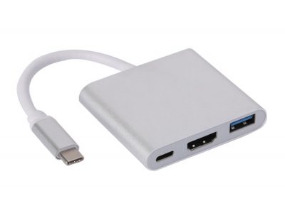 USB C Male to C Female+HDMI+USB 3.0