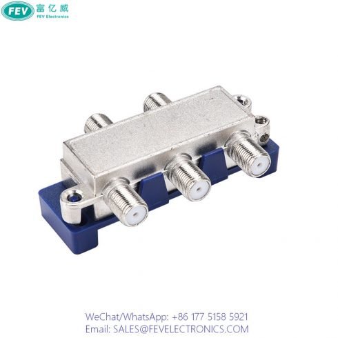 CATV 4WAY SPLITTER with PLASTICS COVER FEV-SP106