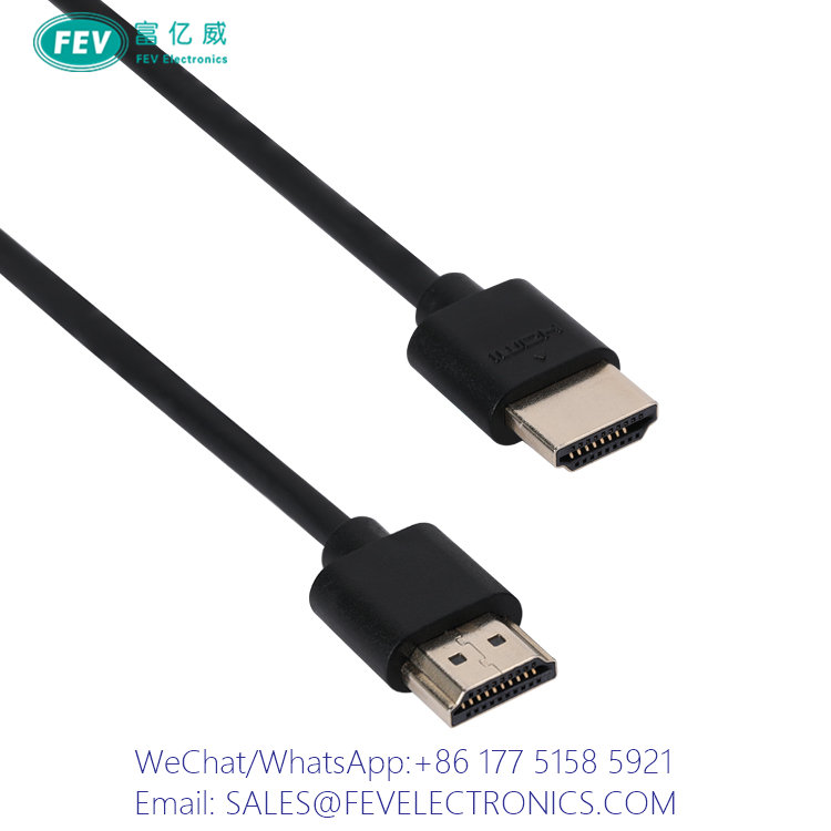 Skat selvbiografi Følg os Ultra Slim HDMI Cable 2.1V 2.0V 8Kx4K Male to Male Cable FEV-UC111 -  CHANGZHOU FEV ELECTRONICS CO., LIMITE PC-TV-SAT-STEREO-AUDIO VISUAL CABLES  AND CONNECTORS