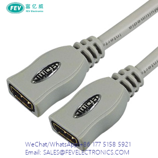HDMI Female to Female Coupler Cable with transparent