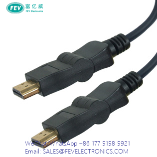 180 degree rotate HDMI Cable Male to Male