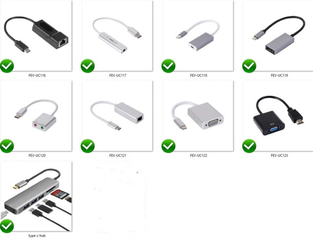 USB-C HUB Type-C Dock, USB Type C to PD VGA HDMI USB3.0 RJ45 USB3.0 3.5MM Stereo
