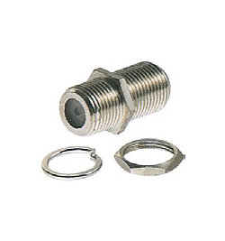 F81 F Female Coupler with Washer and Nut