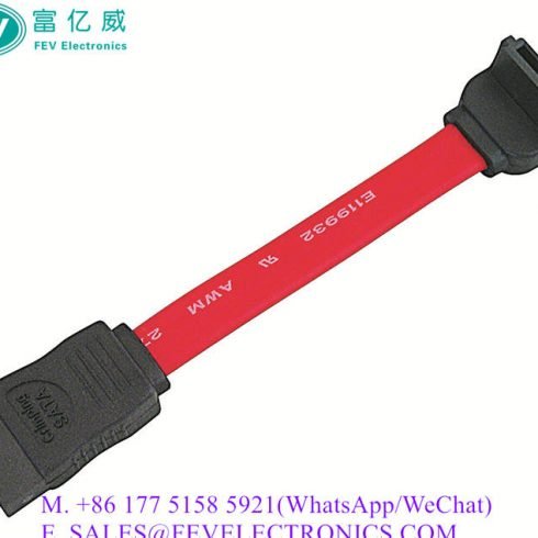 SATA3 STRAIGHT TO RIGHT ANGLE SATA3 CABLE MALE TO MALE