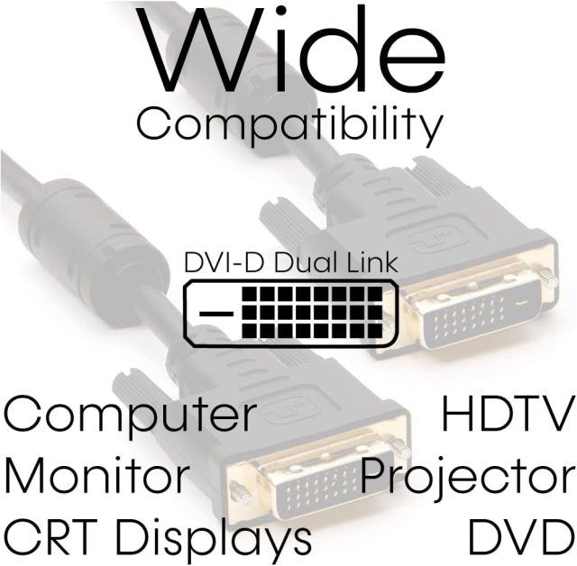 DVI-D 24+1 CABLE for computer monitor HDTV Projector DVD
