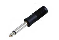 6.3mm mono plug to 6.3mm stereo jack
