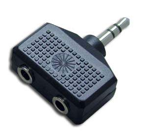 3.5mm stereo plug to 2*3.5mm stereo jack