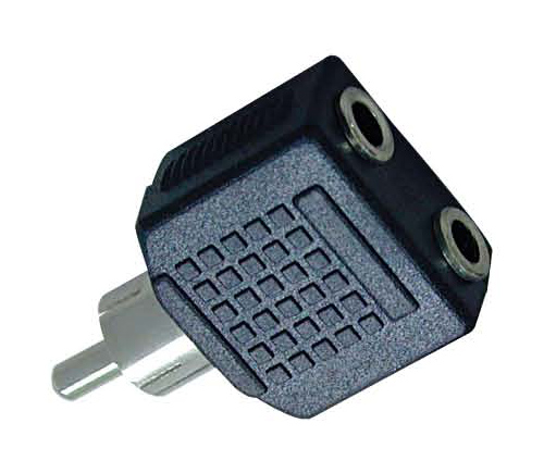 rca plug to 2*3.5mm mono jack