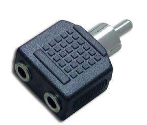 rca plug to 2*3.5mm mono jack