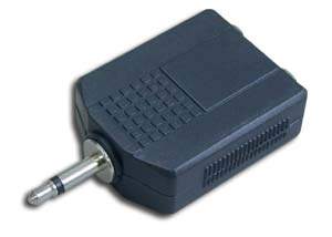 3.5mm mono plug to 2*6.3mm mono jack