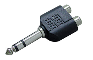 6.3mm stereo plug to 2*rca jack