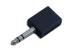 6.3mm stereo plug to 2*3.5mm stereo jack
