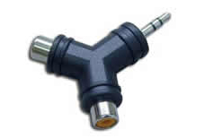 3.5mm stereo plug to 2*rca jack