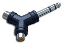 6.3mm stereo plug to 2*rca jack