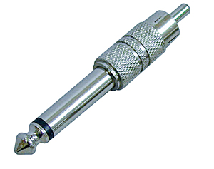 6.3mm mono plug to rca plug