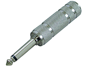 6.3mm mono plug to 6.3mm stereo jack