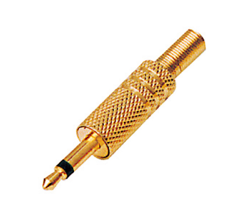 3.5mm mono plug for HIFI Audio Cable gold plated