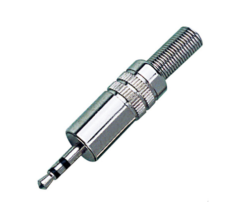 3.5mm stereo male connector full metal assemble solder free FEV-B310