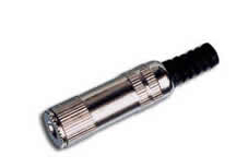 6.3mm stereo jack metal audio cable female connector with spring FEV-B334