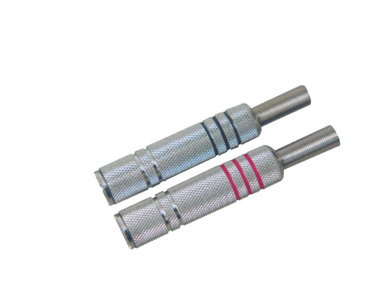 6.3mm stereo female audio hifi cable metal connector with spring FEV-B336