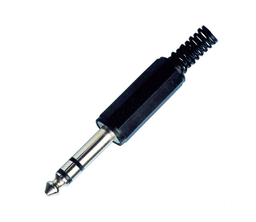 6.3mm stereo cable connector solder free assemble type FEV-B351-1