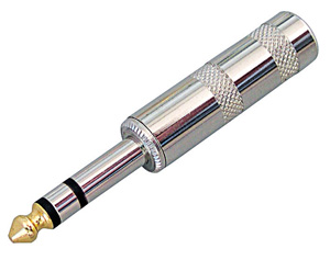 6.3mm stereo male connector for HIFI audio cable metal solder free FEV-B362