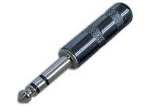 6.3mm stereo plug metal