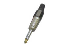 6.3mm stereo plug w/ni finish gold tip FEV-B384