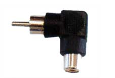 right angle rca plug to rca jack rca connector