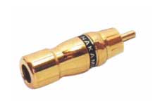 METAL RCA PHONO MALE AUDIO VIDEO CABLE CONNECTOR FEV-B442