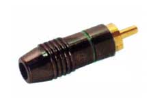 METAL RCA MALE AUDIO VIDEO CABLE CONNECTOR FEV-B445