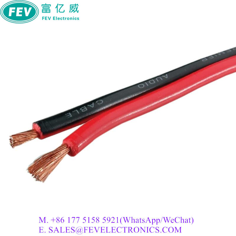 Red and Black Color Paired Speaker Wire Cable FEV-SP101 Red and Black Color Paired Speaker Wire Cable FEV-SP101