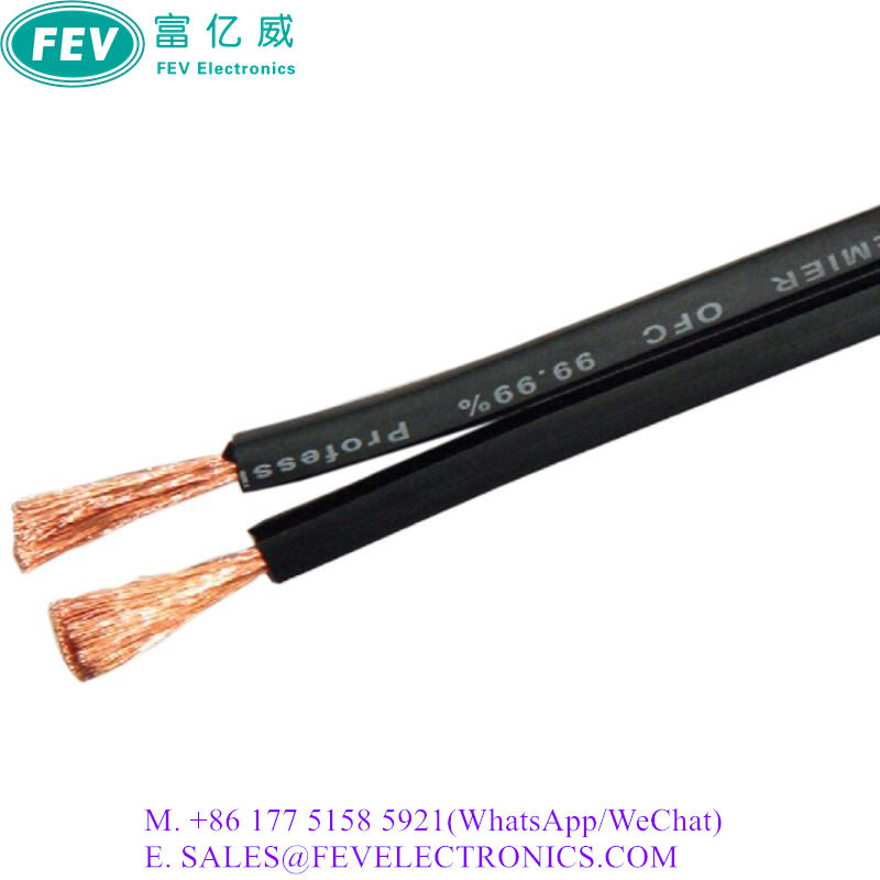 Speaker Cable Speaker Wire Black PVC JACKET PURE COPPER 2 CORES FEV-SP103