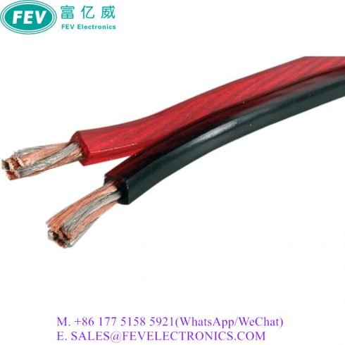 RED BLACK STEREO SPEAKER WIRE CABLE HIFI CABLE