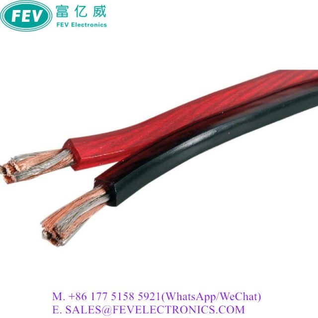 RED BLACK POWER CORD LED CABLE SPEAKER WIRE CABLE