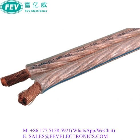 TRANSPARENT STEREO 5.1 SPEAKER WIRE CABLE HIGH QUALITY