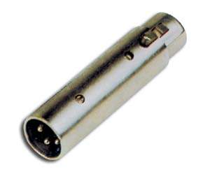 XLR 3 POLES MALE TO FEMALE ADAPTOR