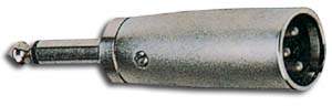 XLR MALE 3P TO 6.35MM MONO MALE CONNECTOR ADAPPTOR
