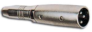 3-POLE XLR MALE TO 6.35MM FEMALE ADAPTER