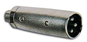 FULL METAL XLR MALE TO RCA FEMALE ADAPTOR