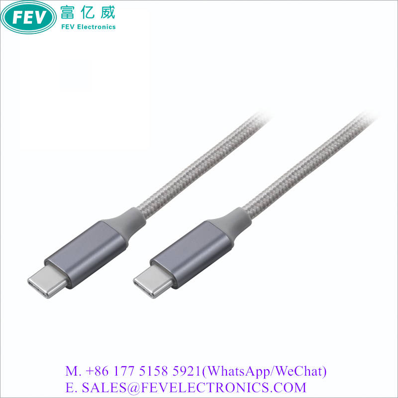 USB 3.1 Type-C Male to Male Cable Metal Shell