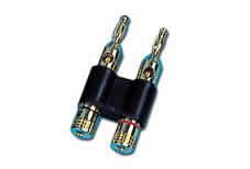 4mm Dual Speaker banana plug connector, gold plating,Audio Plug for Amplifiers FEV-C187
