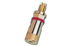 Pure Red Copper Speaker Female Banana Plug Welding Speaker Terminal Long Binding Post Screws FEV-C200