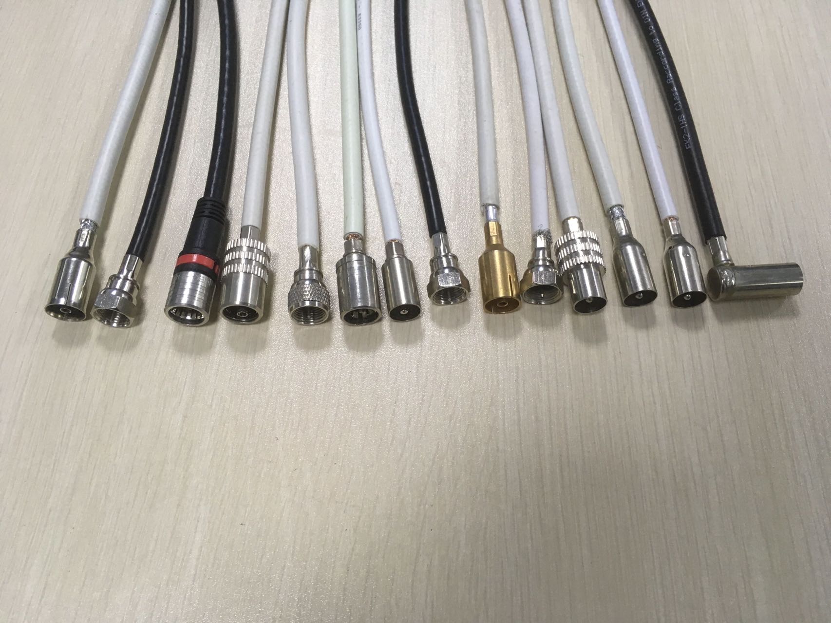 Coax Cable with full shielded IEC Male Female TV F-Compression coax connectors