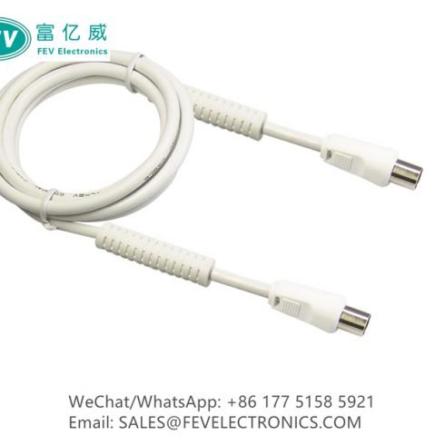 IEC ANTENNA CABLE MALE TO MALE CLASS A 75DB WITH FERRITES