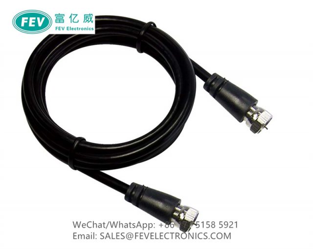 RF ANTENNA CABLE F MALE TO F MALE COAX CABLE CLASS A++ 105DB FEV10-2025