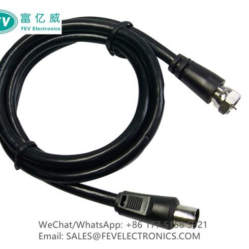 RF ANTENNA ADAPTER CABLE F MALE TO IEC 9.5MM MALE FEV10-2027