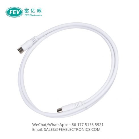 RF ANTENNA SCREENING SHIELDED CABLE CALSS A+ F-TYPE QUICK MALE TO F QUICK MALE FEV10-2029
